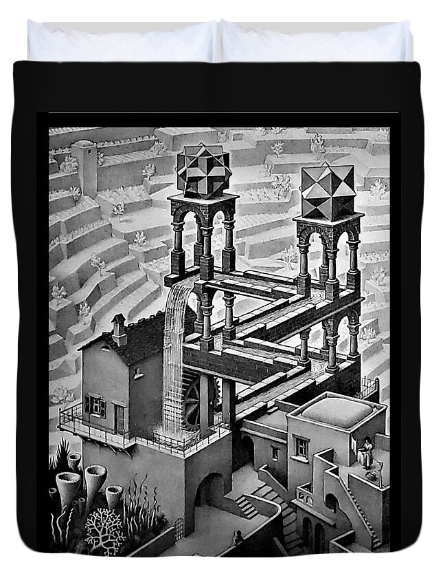 Maurits Cornelis Escher Duvet Cover featuring the photograph Escher 128 by Rob Hans