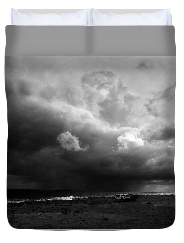 Storm Duvet Cover featuring the photograph Waiting for the Storm by Alina Oswald