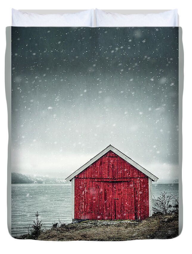 Kremsdorf Duvet Cover featuring the photograph Fade To Grey by Evelina Kremsdorf