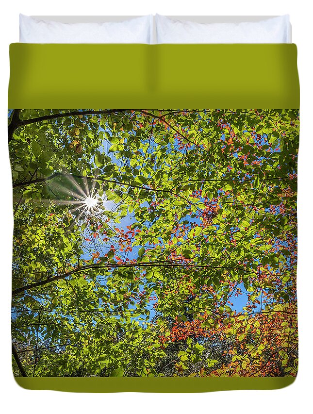 Fall Duvet Cover featuring the photograph Fall Beginnings by Keith Smith