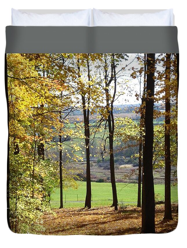 Autumn Duvet Cover featuring the photograph Feast of Color by Patricia Overmoyer