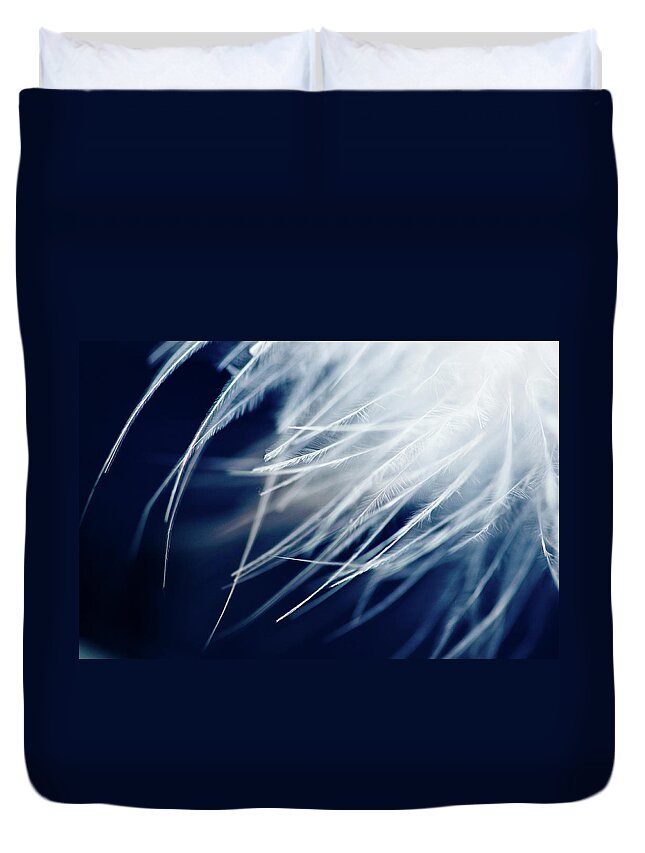 Animal Themes Duvet Cover featuring the photograph Feathers Cold by Created By Tafari K. Stevenson-howard