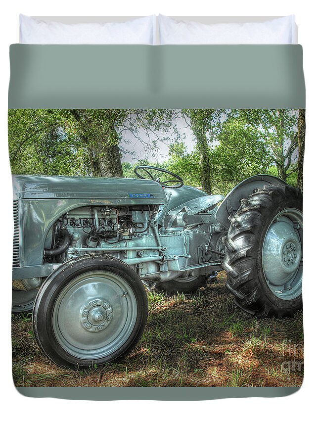 Tractor Duvet Cover featuring the photograph Ferguson Tractor by Mike Eingle