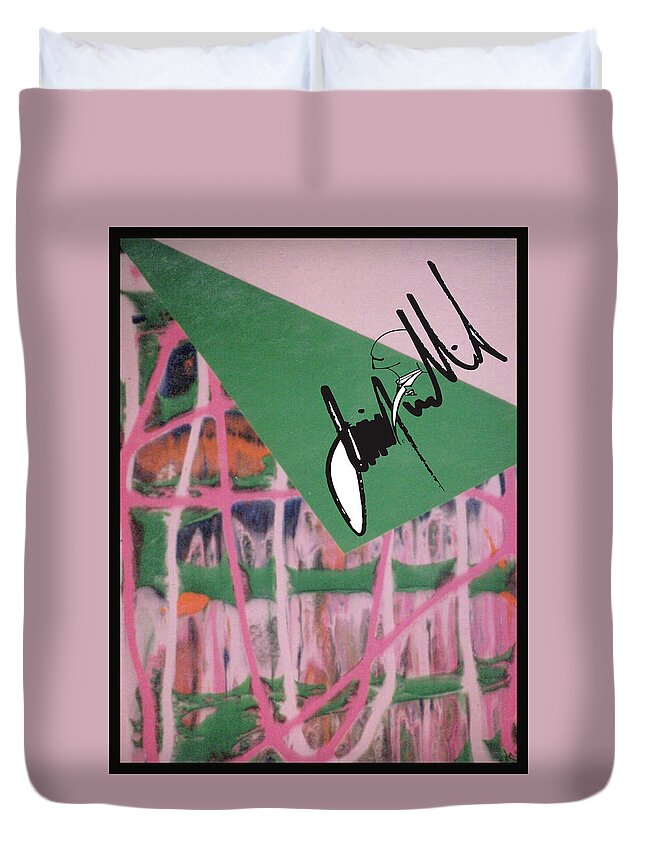  Duvet Cover featuring the digital art Flip by Jimmy Williams