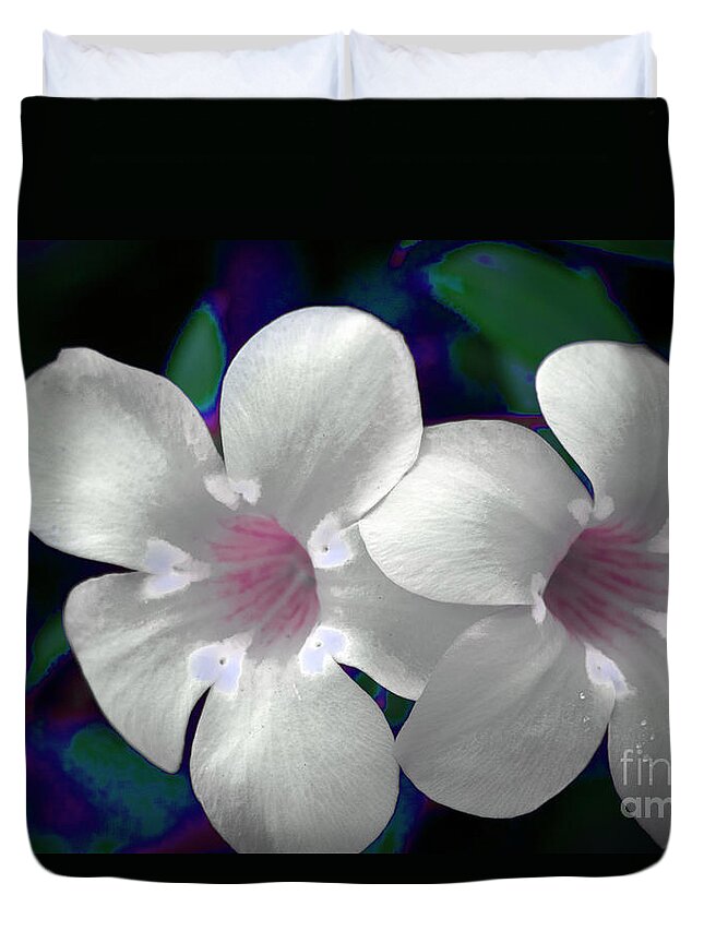 Floral Duvet Cover featuring the photograph Floral Photo A030119 by Mas Art Studio