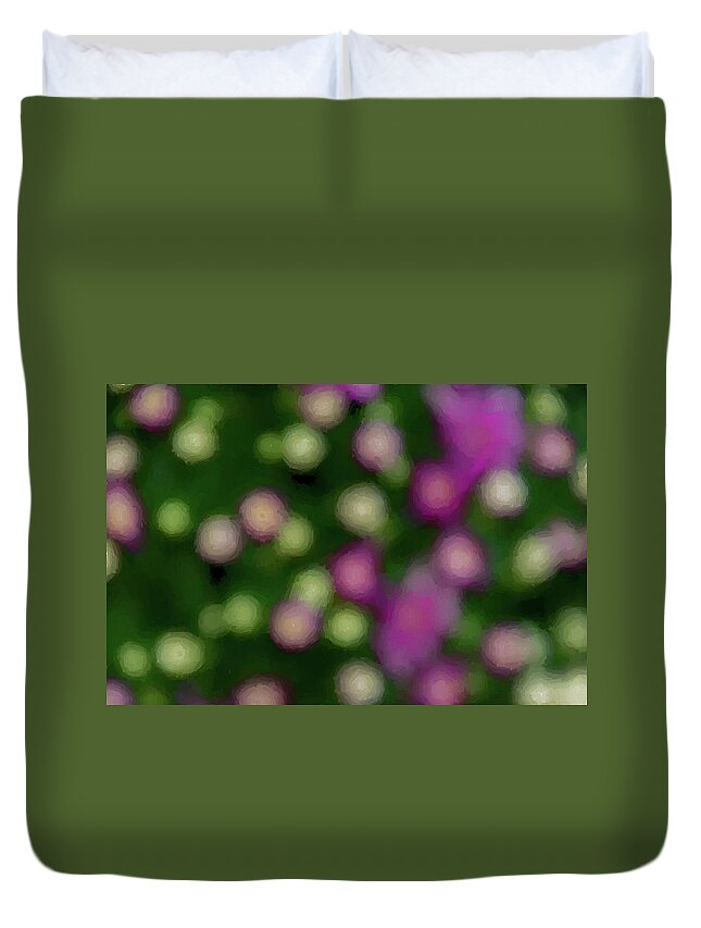 Pink Duvet Cover featuring the photograph Floral Vision by Cathy Kovarik
