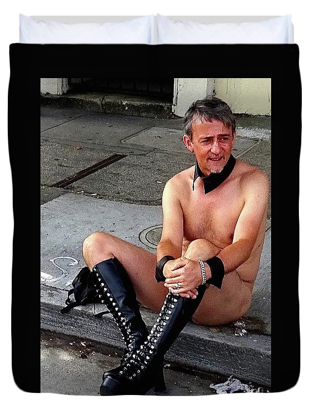 Folsom Street Duvet Cover featuring the photograph Folsom #16 by Sylvan Rogers