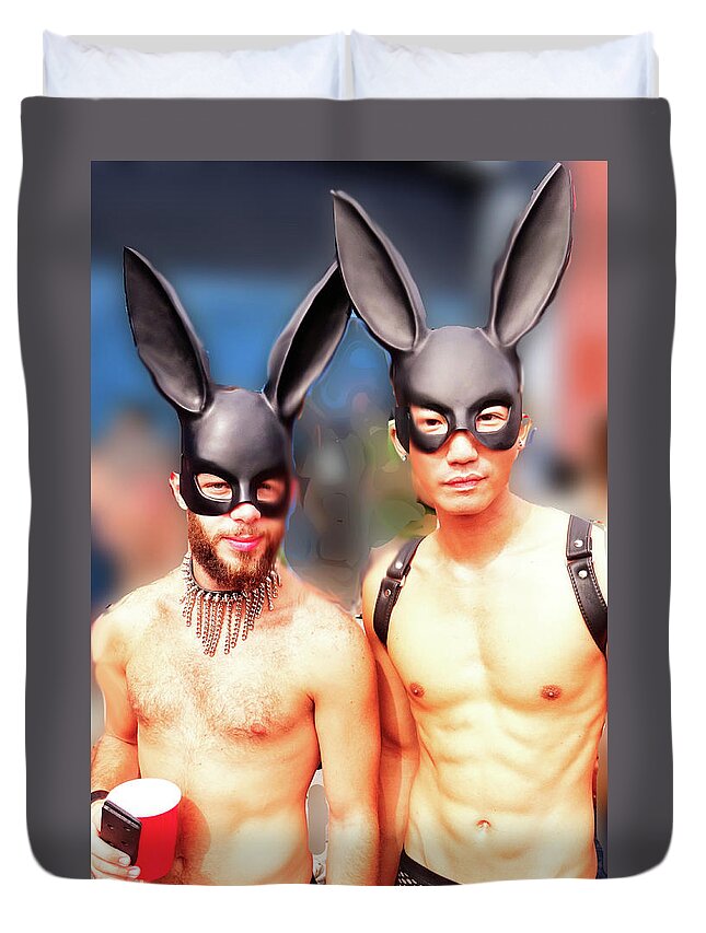 Folsom Street Duvet Cover featuring the photograph Folsom #7 by Sylvan Rogers