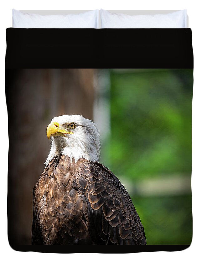 Eagle Duvet Cover featuring the photograph Freedom Eagle by Mike Whalen