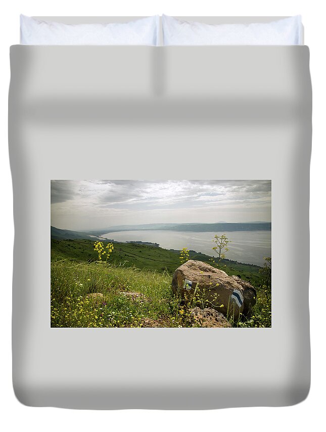 War Duvet Cover featuring the photograph Galilee View by Zepperwing