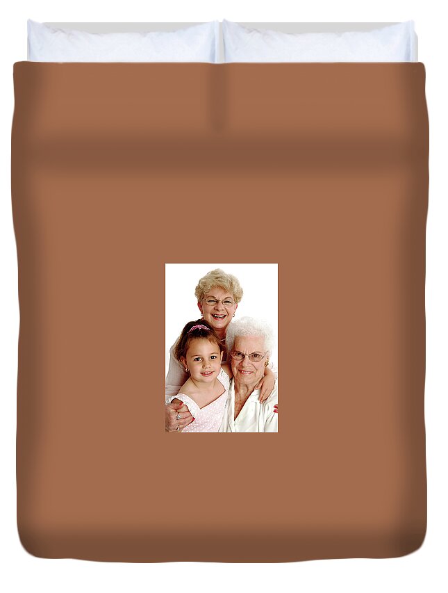 Studio Work Duvet Cover featuring the photograph Generations by Alan Hausenflock