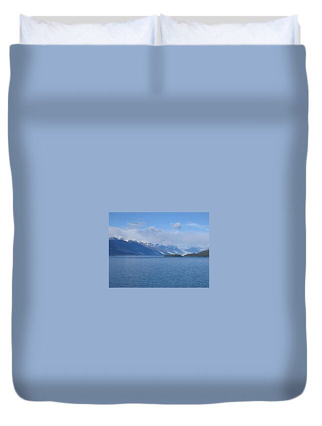 Glacier Duvet Cover featuring the photograph College Fjord Alaska by Patricia Caron