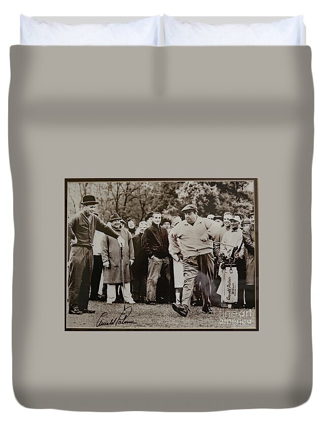 Arnie Duvet Cover featuring the photograph Gleason and Palmer a pair that a full house could'nt beat by Imagery-at- Work