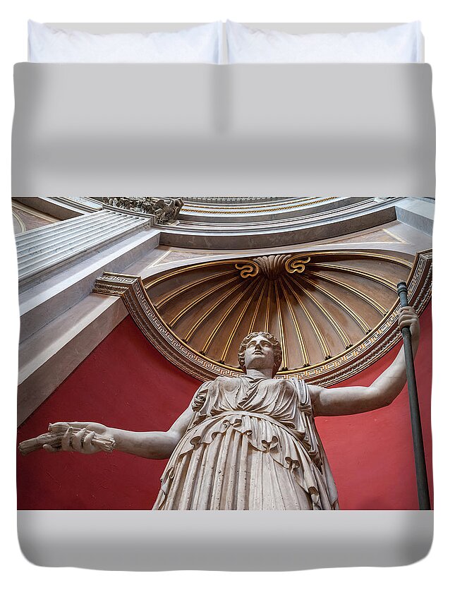 Roman Duvet Cover featuring the photograph Goddess Of The Harvest by Steven Sparks