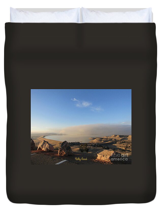  Duvet Cover featuring the photograph Good Morning Pueblo Signed by Kelly Awad