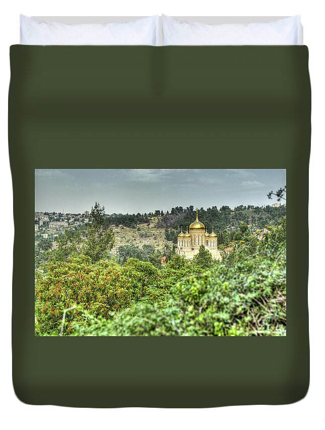 Built Structure Duvet Cover featuring the photograph Gorny Monastery, Ein-karem by Photo By Ami Faran