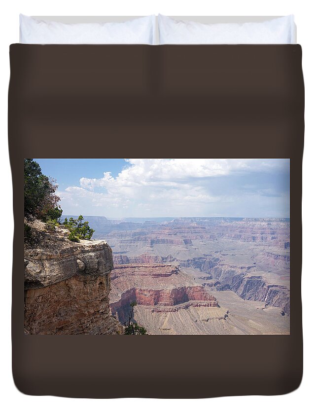 Grand Canyon National Park Duvet Cover featuring the photograph Grand Canyon South Rim 05 by Richard A Brown