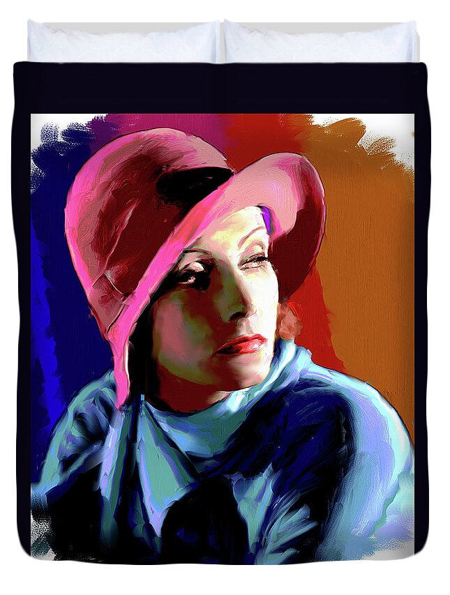 Greta Garbo Paintings Duvet Covers