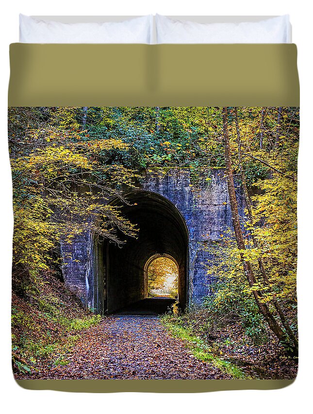 Tunnel Duvet Cover featuring the photograph Guest River Gorge Tunnel by Dale R Carlson