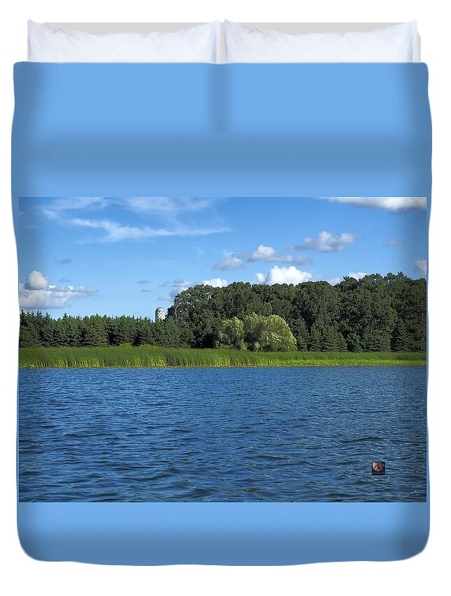 Summer Duvet Cover featuring the photograph Headed Across by Richard Thomas