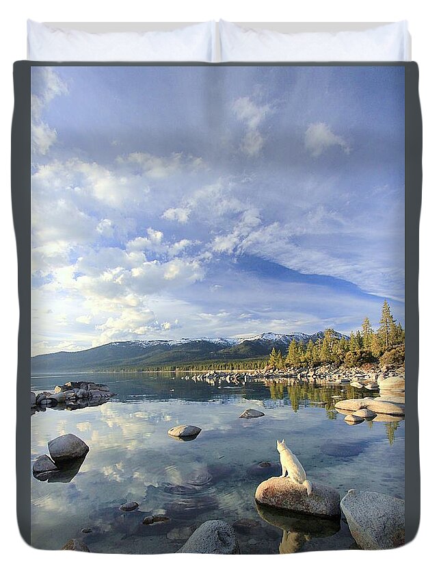 Sekani Duvet Cover featuring the photograph Heavenly Vision by Sean Sarsfield