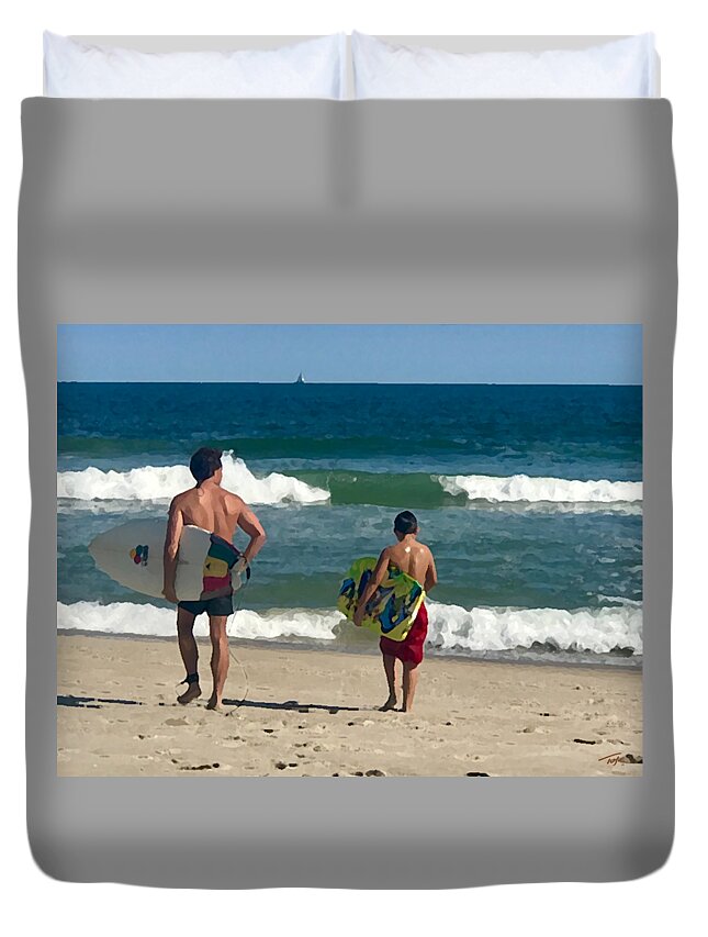 Hero Duvet Cover featuring the photograph Hero by Tom Johnson