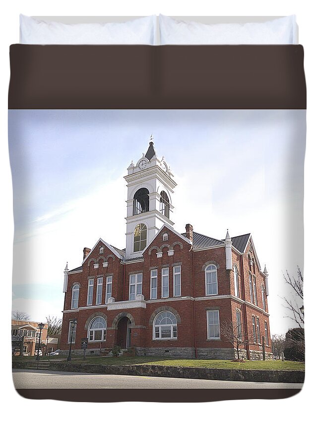 Union County Duvet Cover featuring the photograph Historic Union County Courthouse 2019 by Joe Duket