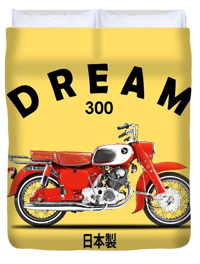 Honda Dream Duvet Cover featuring the photograph Honda Dream 1964 by Mark Rogan