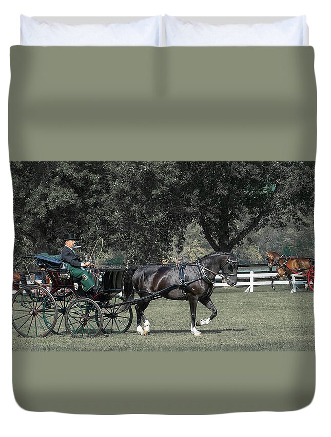 Horse Duvet Cover featuring the photograph Horse 34 by Phil S Addis