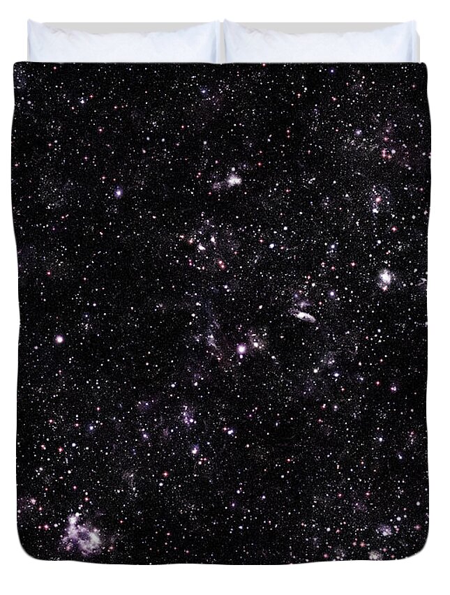Galaxy Duvet Cover featuring the photograph Huge Space by Brainmaster