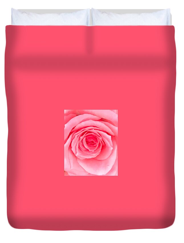 Rose Duvet Cover featuring the photograph Hypothese Rose by Tiesa Wesen