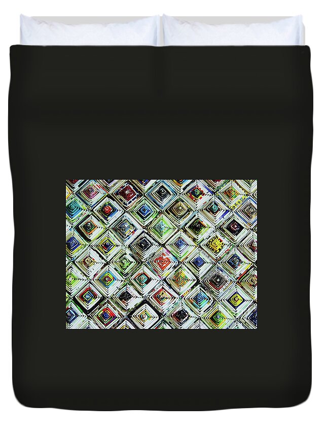 Abstract Duvet Cover featuring the photograph In The Fold by Julie Rauscher