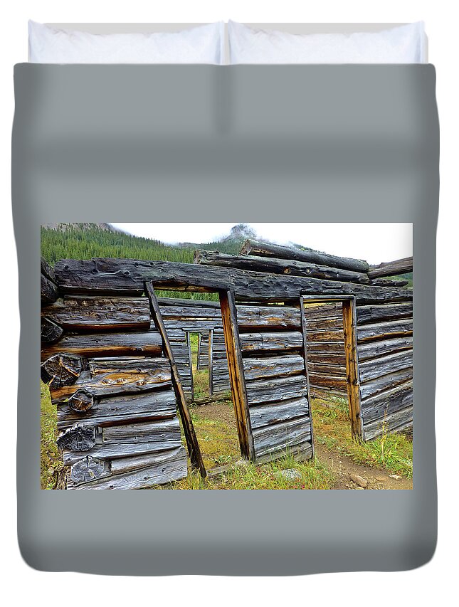 Colorado  Duvet Cover featuring the photograph Independence Ghost Town by Amelia Racca