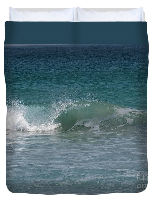Waves Duvet Cover featuring the photograph Indian Ocean curl by Christy Garavetto