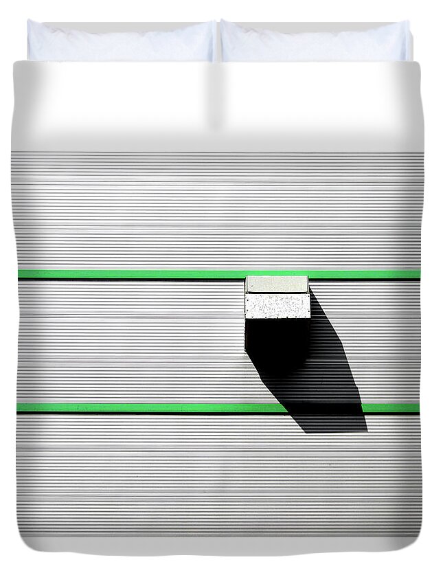 Urban Duvet Cover featuring the photograph Industrial Minimalism 47 by Stuart Allen