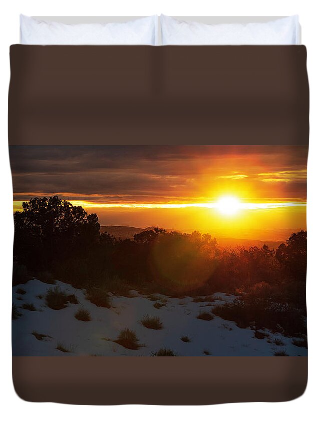 Beams Duvet Cover featuring the photograph Intense by Chad Dutson