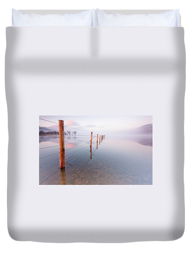 Landscape Duvet Cover featuring the photograph Into Infinity by Anita Nicholson