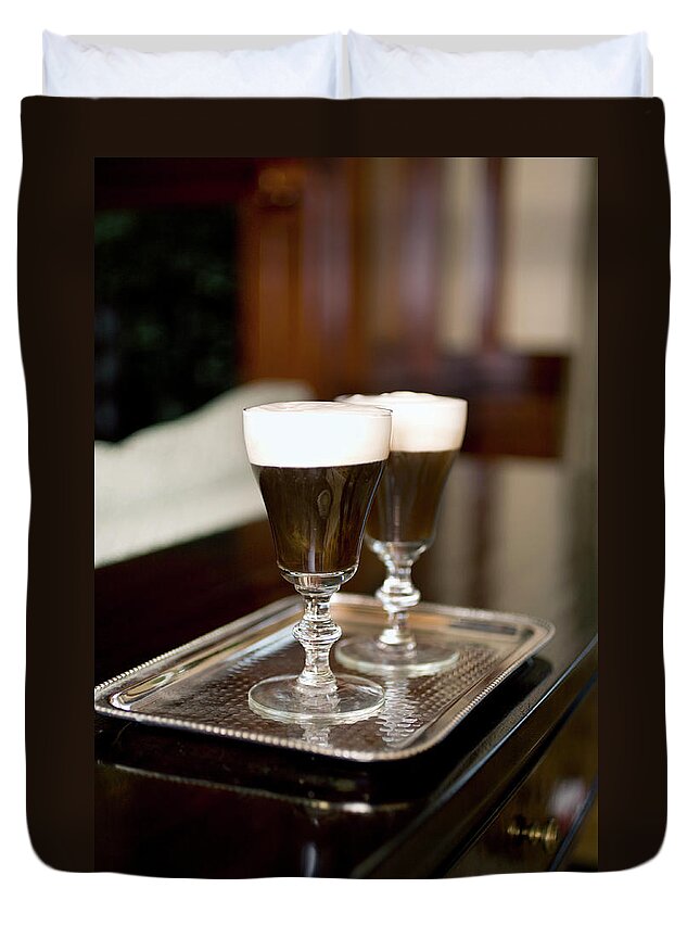 Nightcap Duvet Cover featuring the photograph Irish Coffee by Sf foodphoto