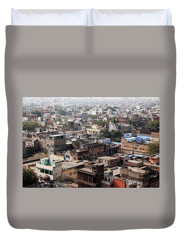 Outdoors Duvet Cover featuring the photograph Jaipur City by Flash Parker