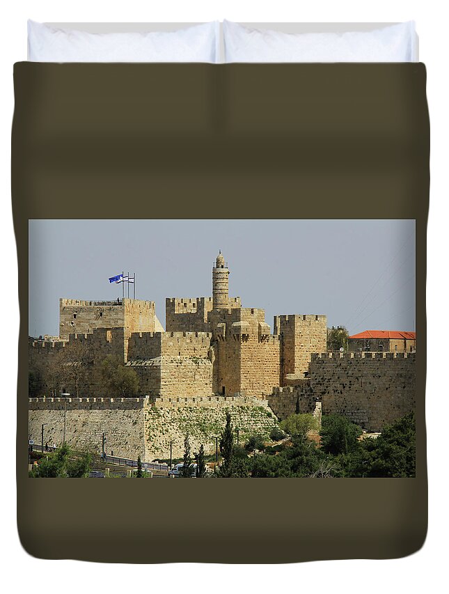 Jerusalem Duvet Cover featuring the photograph Jerusalem, Israel - City of David by Richard Krebs