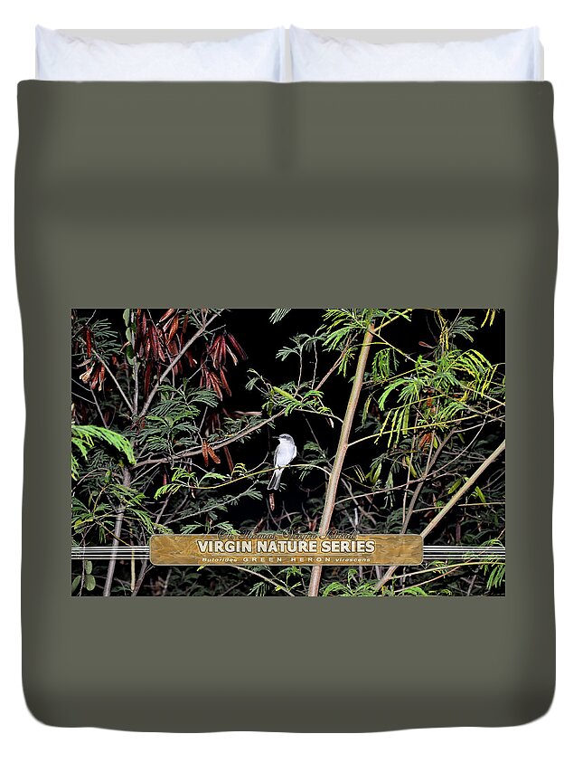 Gray Kingbird Duvet Cover featuring the photograph Kingbird in Casha - Virgin Nature Series by Climate Change VI - Sales