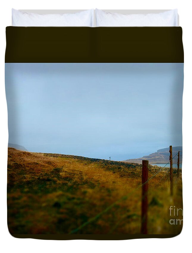 Kirkjufell Duvet Cover featuring the photograph Kirkjufell Plains by Debra Banks