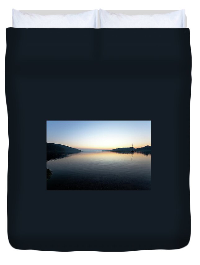 21st Century Duvet Cover featuring the photograph Lake by Phototiger