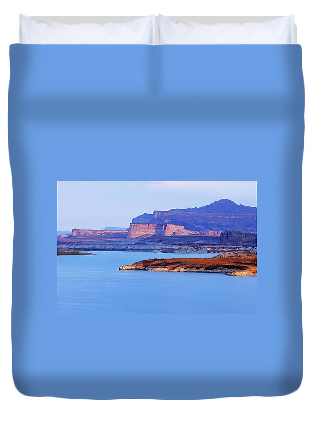 Scenics Duvet Cover featuring the photograph Lake Powell by Ericfoltz