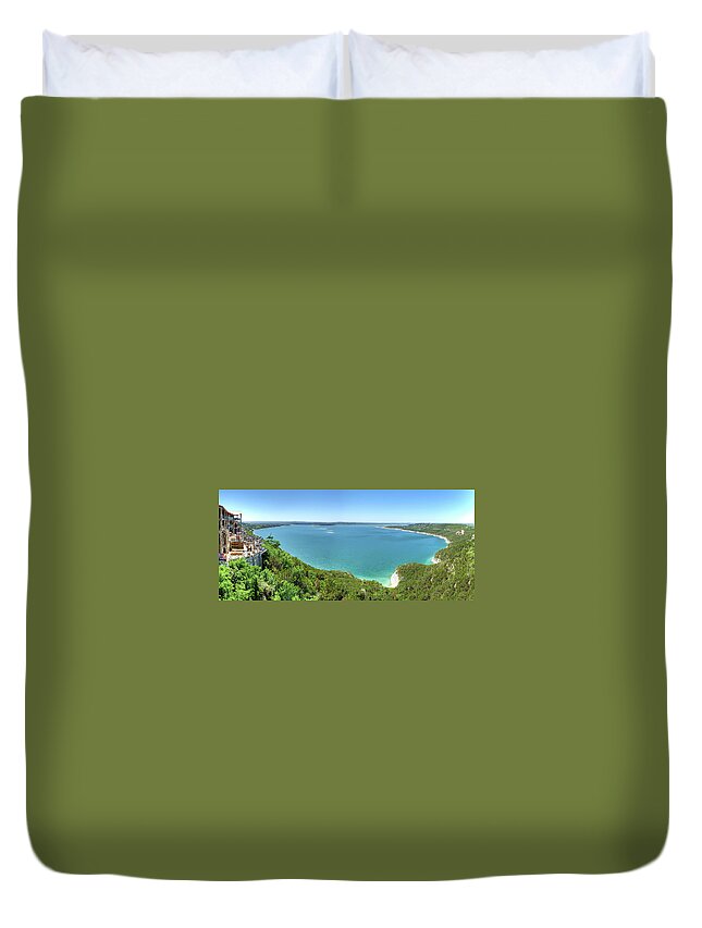 Scenics Duvet Cover featuring the photograph Lake Travis View by Metschan