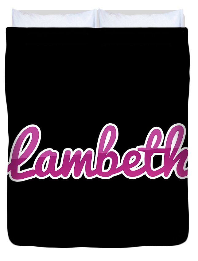 Lambeth Duvet Cover featuring the digital art Lambeth #Lambeth by TintoDesigns