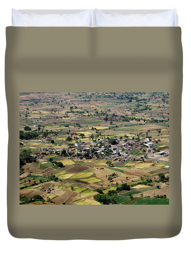 Tranquility Duvet Cover featuring the photograph Landscape by Yogesh Shinde Photos