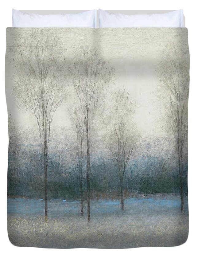 Landscapes Duvet Cover featuring the painting Last Day Of Fall IIi by Tim Otoole