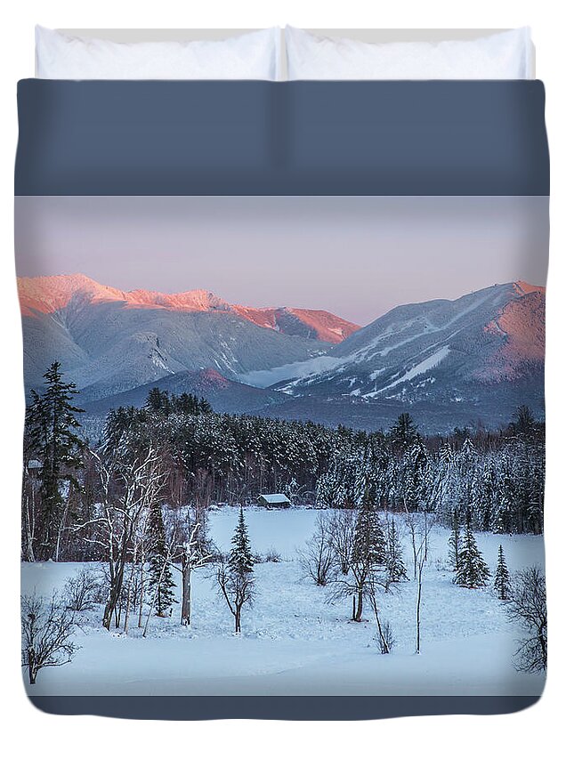 Last Duvet Cover featuring the photograph Last Light from Sugar Hill by White Mountain Images