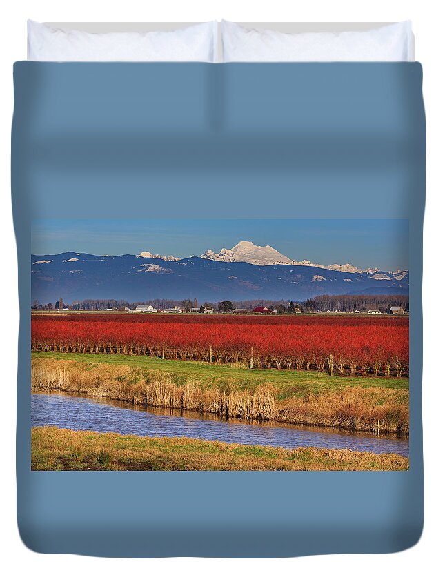 Landscape Duvet Cover featuring the photograph Layer Cake by Briand Sanderson